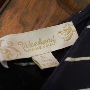 Striped short sleeve tunic